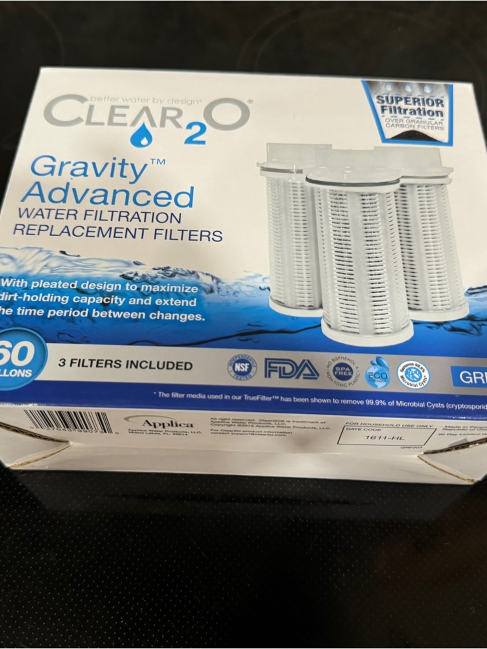 Gravity Advanced White Water Filtration Replacement Filters (3-Pack)